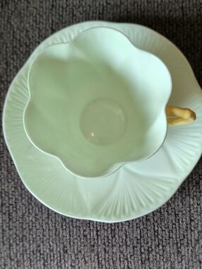 Vintage-Inspired Mint Green Shelly #53 / 12,567 Teacup and Saucer Set.